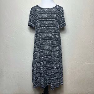 LuLaRoe Carly High-Low Dress Black & White Small!